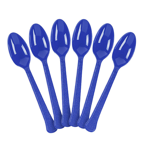 Plastic Spoons - Bright Blue (20 PACK)