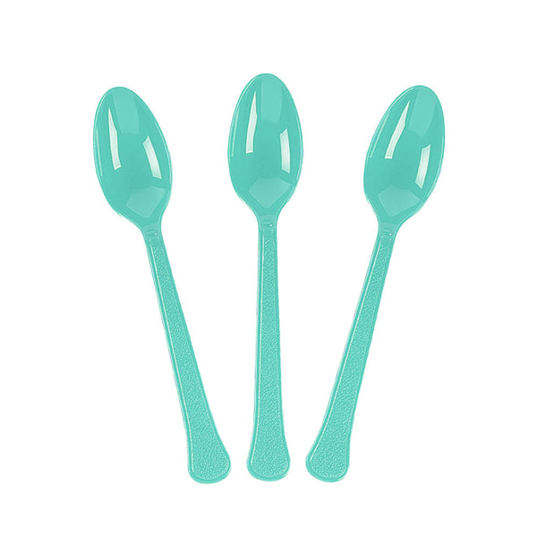 Plastic Spoons - Robin's Egg Blue (20 PACK)