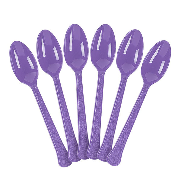 Plastic Spoons - Purple (20 PACK)