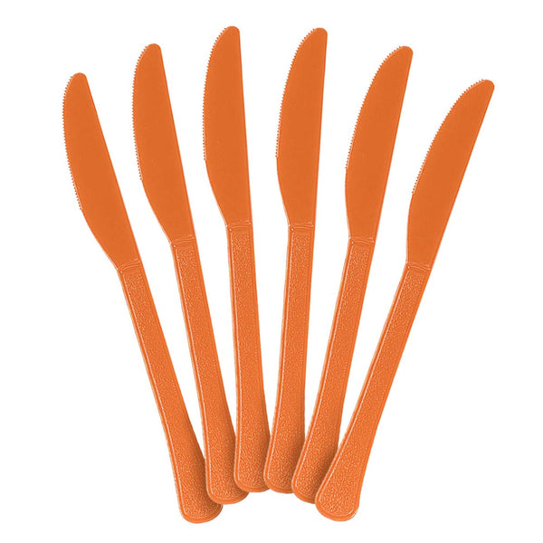 Plastic Knives - Orange (20 PACK)