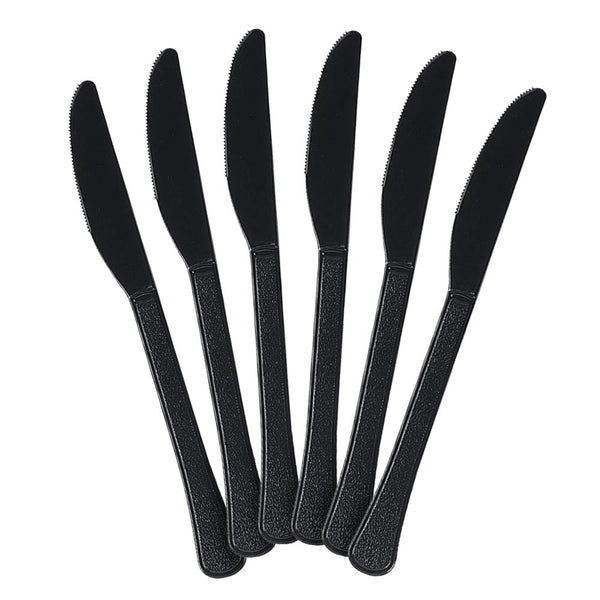 Plastic Knives - Black (20 PACK)