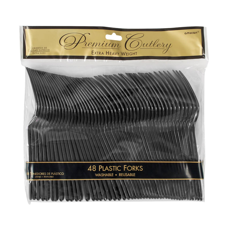 Plastic Forks - Black