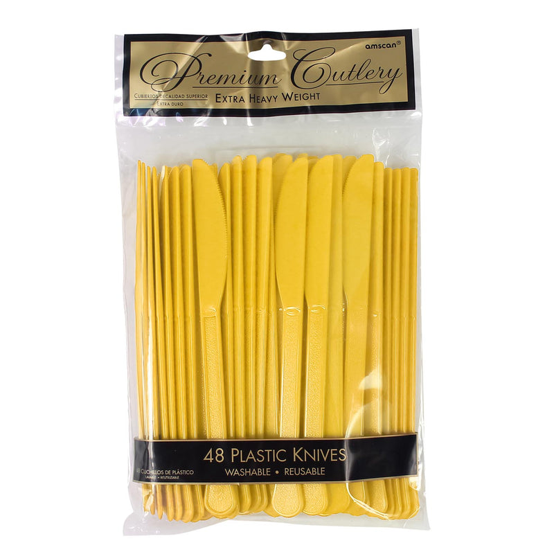 Plastic Knives - Yellow (48 PACK)