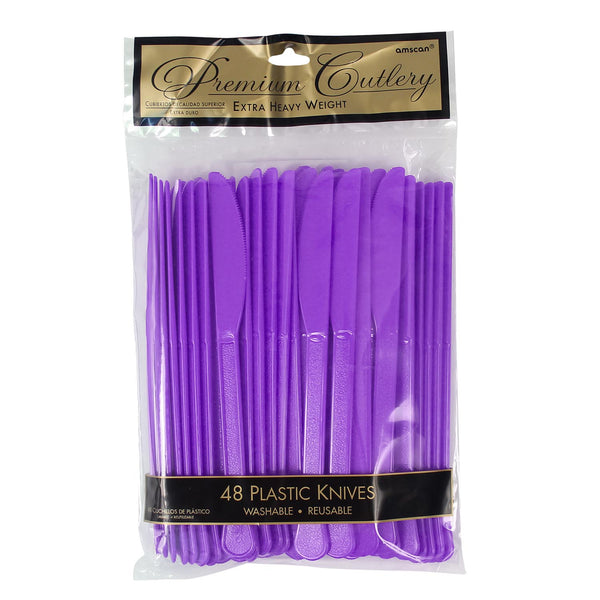 Plastic Knives - Purple (48 PACK)