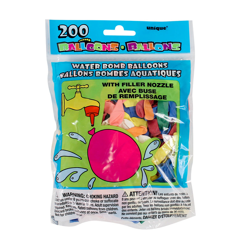 Water Balloons With Nozzle (200 PACK)