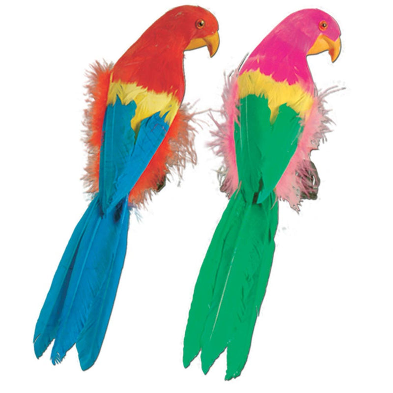 Feathered Parrot 12"
