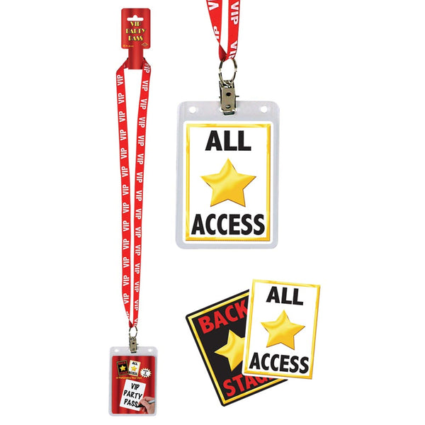 VIP Party Pass On Lanyard