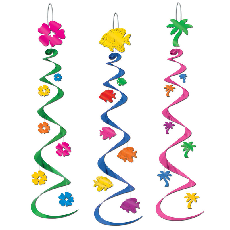 Luau Whirls 30" (3 PACK)