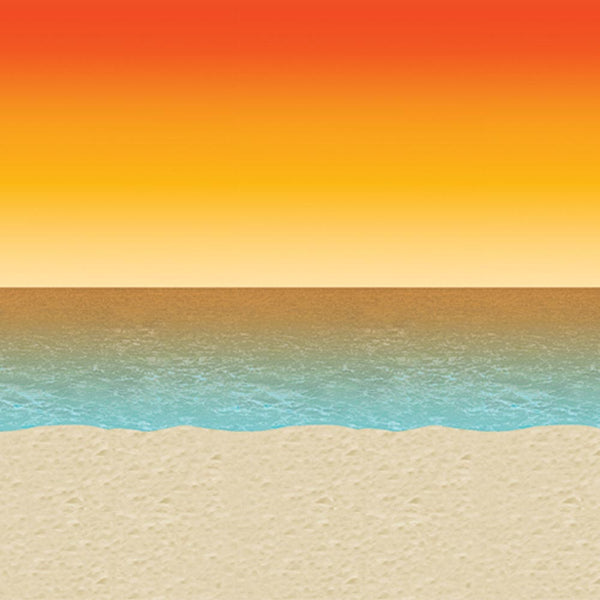 Luau Sunset Backdrop 4' x 30'