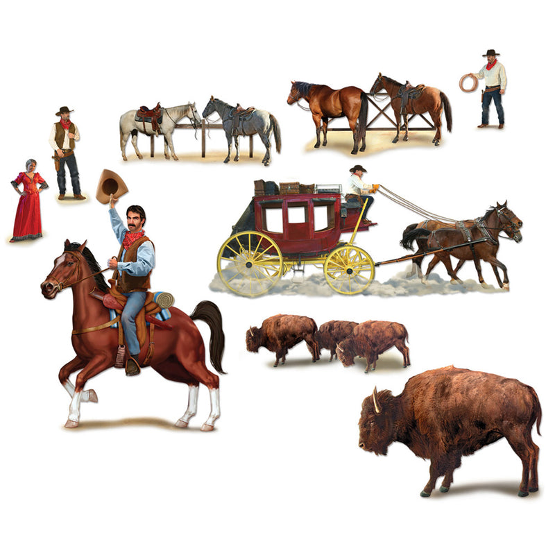 Wild West Character Props 13" - 4'4" (12 PACK)