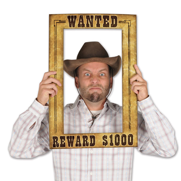 Photo Prop Frame - Western Wanted