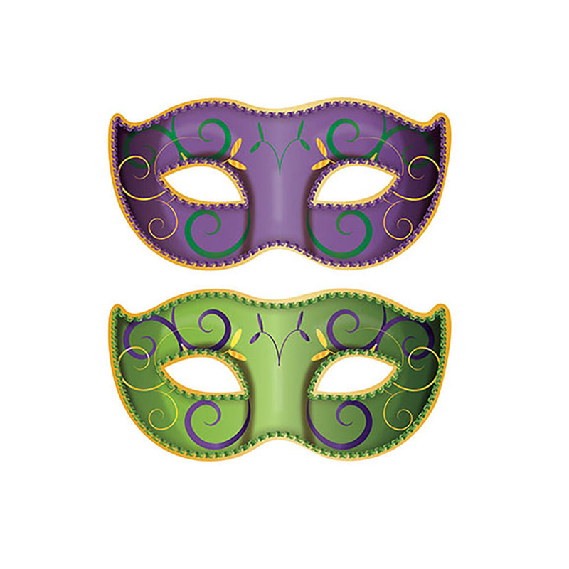 Mardi Gras Cutouts Decoration of Masks 37" (2 PACK)