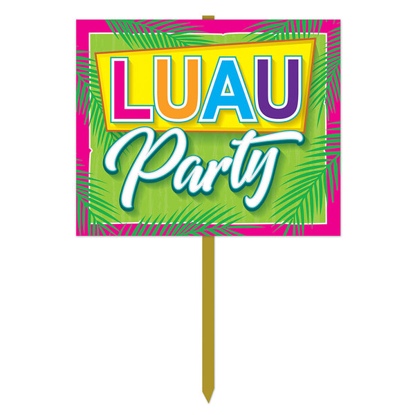 Luau Party Yard Sign 15"