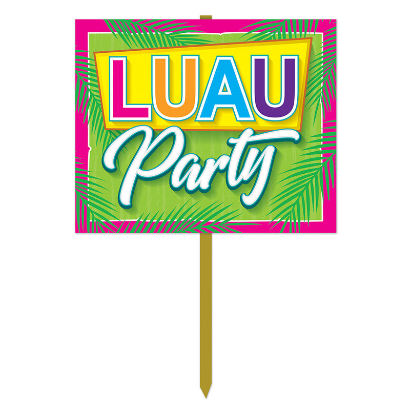 Luau Party Yard Sign 15"