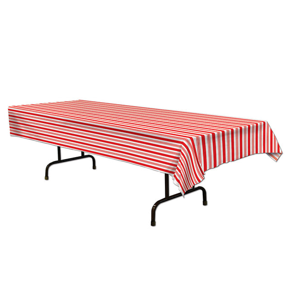 Tablecover - Red & White Stripe 54" x 108"