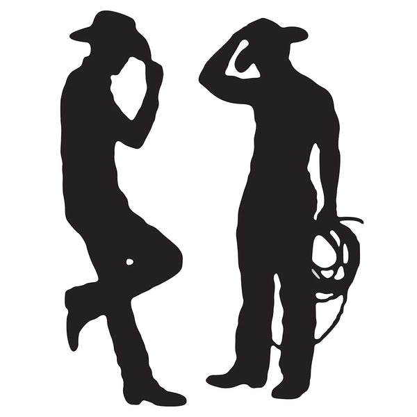 Cowboy Silhouettes 35" - 37" (2 PACK)