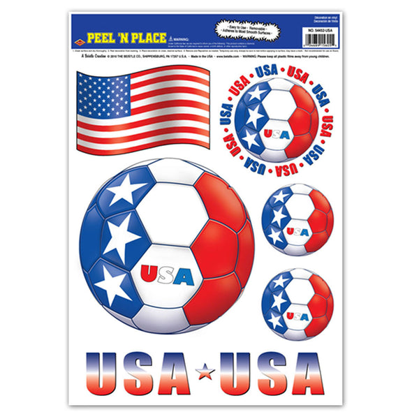 Team USA Soccer Peel 'N Place (6 PACK)