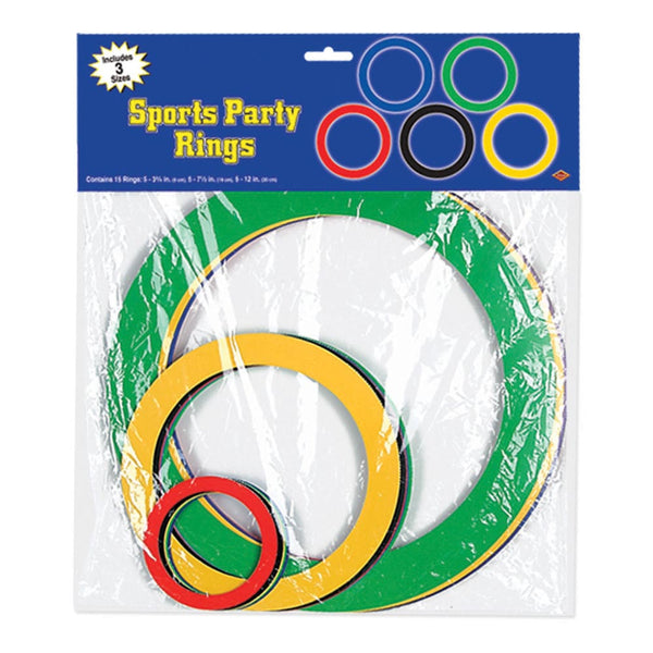 Sports Party Rings (15 PACK)