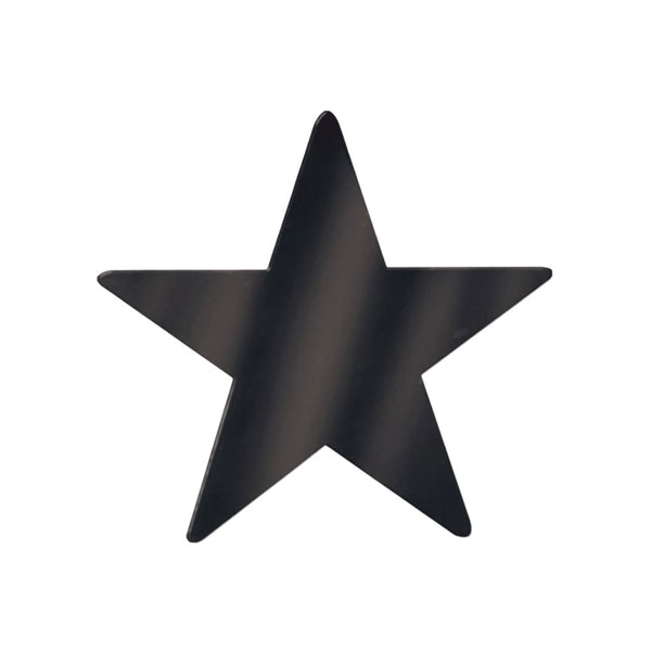 Foil Star Cutout - Black 5"