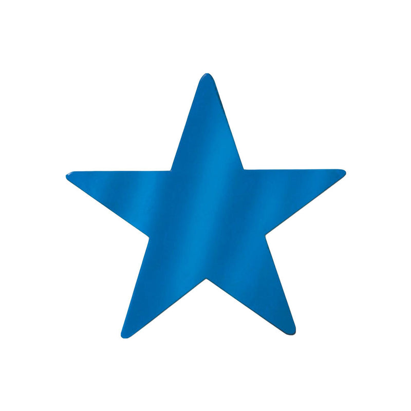 Foil Star Cutout - Blue 5"
