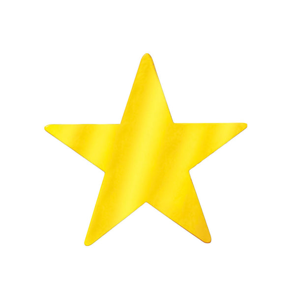 Foil Star Cutout - Gold 5"