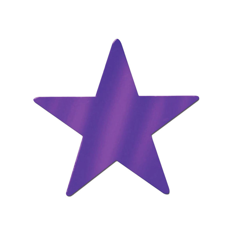 Foil Star Cutout - Purple 5"