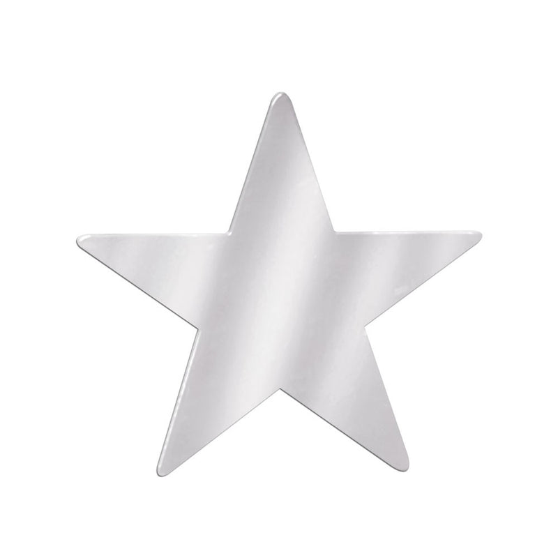 Foil Star Cutout - Silver 5"