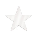 Foil Star Cutout - White 5"