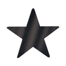 Foil Star Cutout - Black 9"