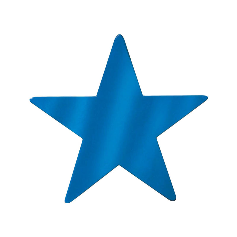 Foil Star Cutout - Blue 9"