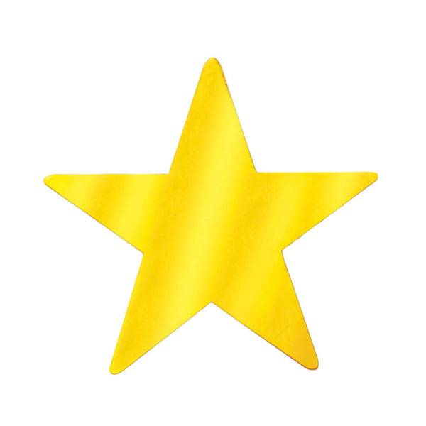 Foil Star Cutout - Gold 9"