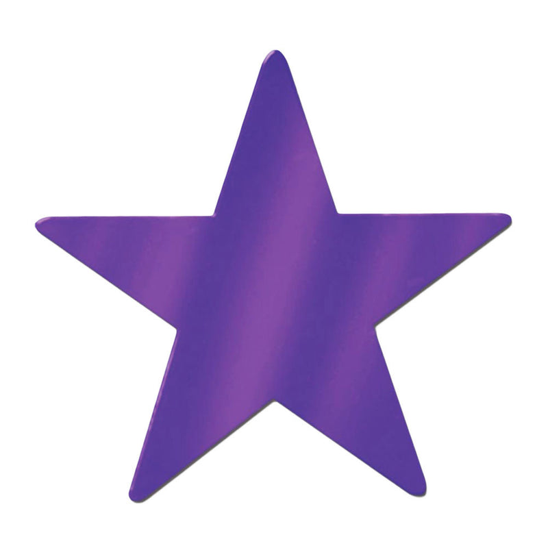 Foil Star Cutout - Purple 12"