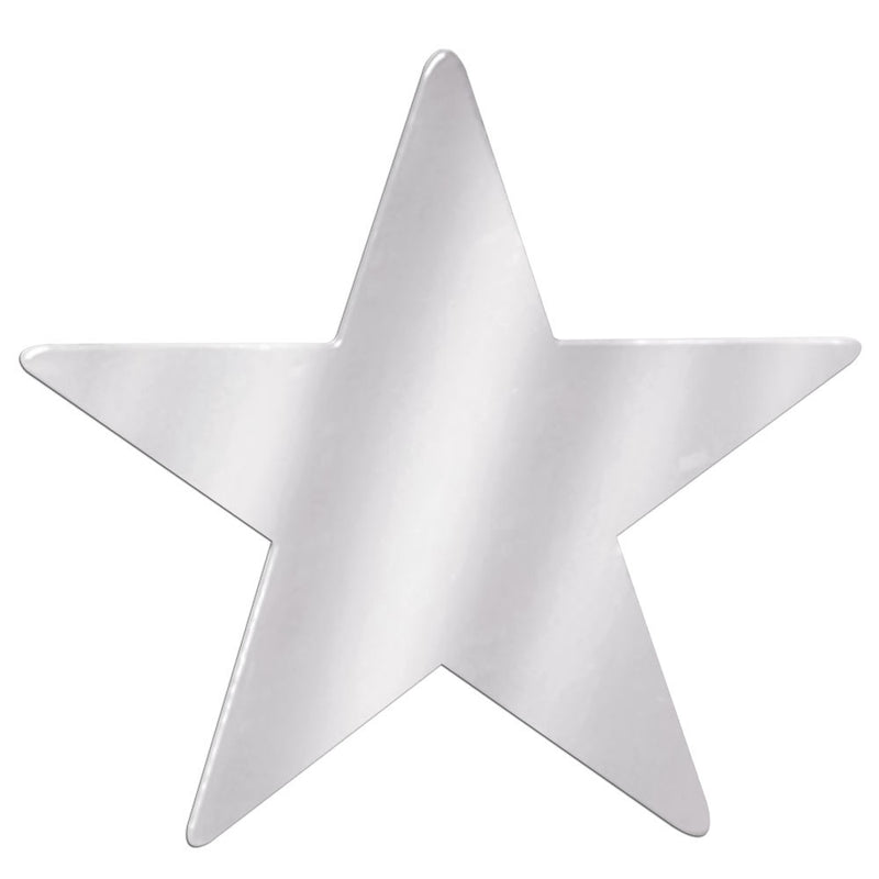 Foil Star Cutout - Silver 15"