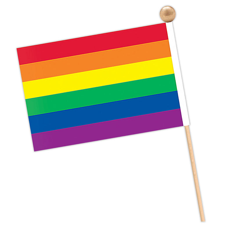 Flag - Rainbow 4" x 6" Rayon