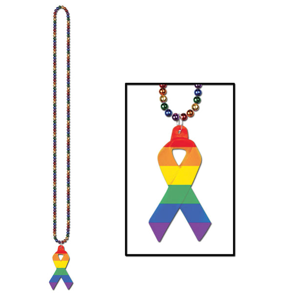Rainbow Beads 36"
