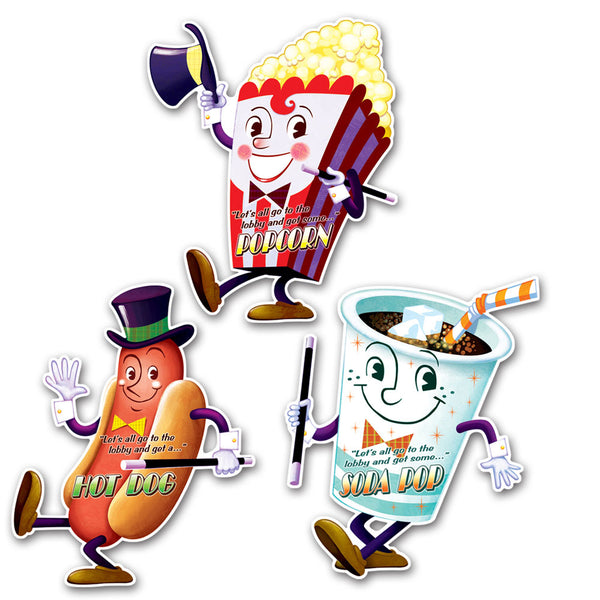 Movie Night Cutouts 16" (3 PACK)