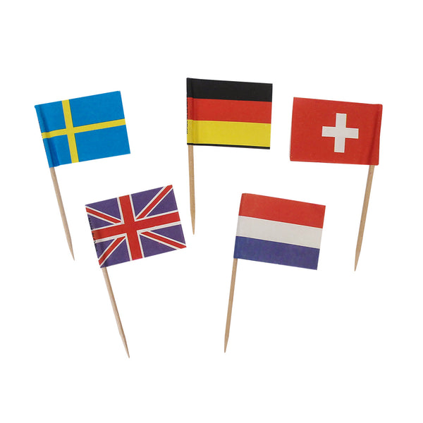 Toothpick Flags - International (144 PACK)
