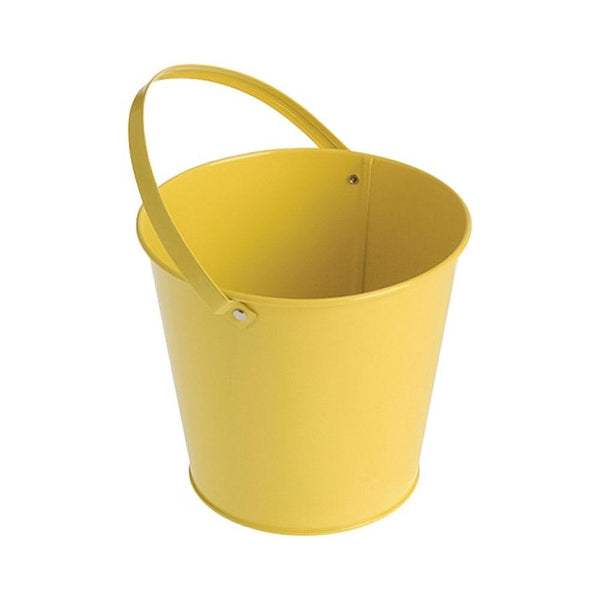 Metal Bucket - Yellow 4-3/4"