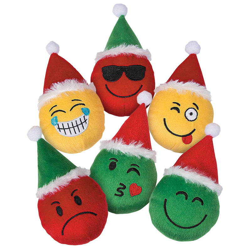 Plush Santa Emojis 6" (DZ)