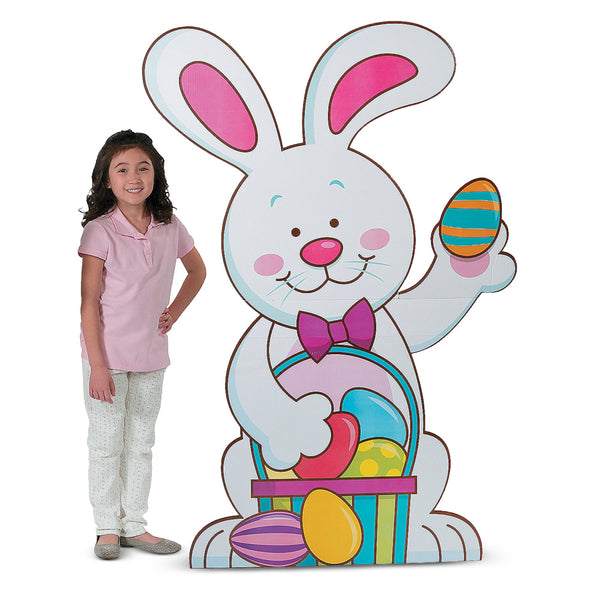 Cardboard Easter Bunny Stand-Up 5'