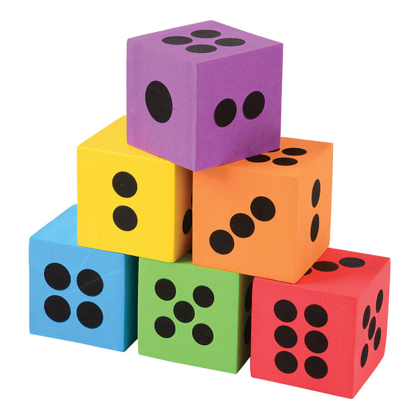 Foam Dice - Jumbo 2-1/2" (DZ)