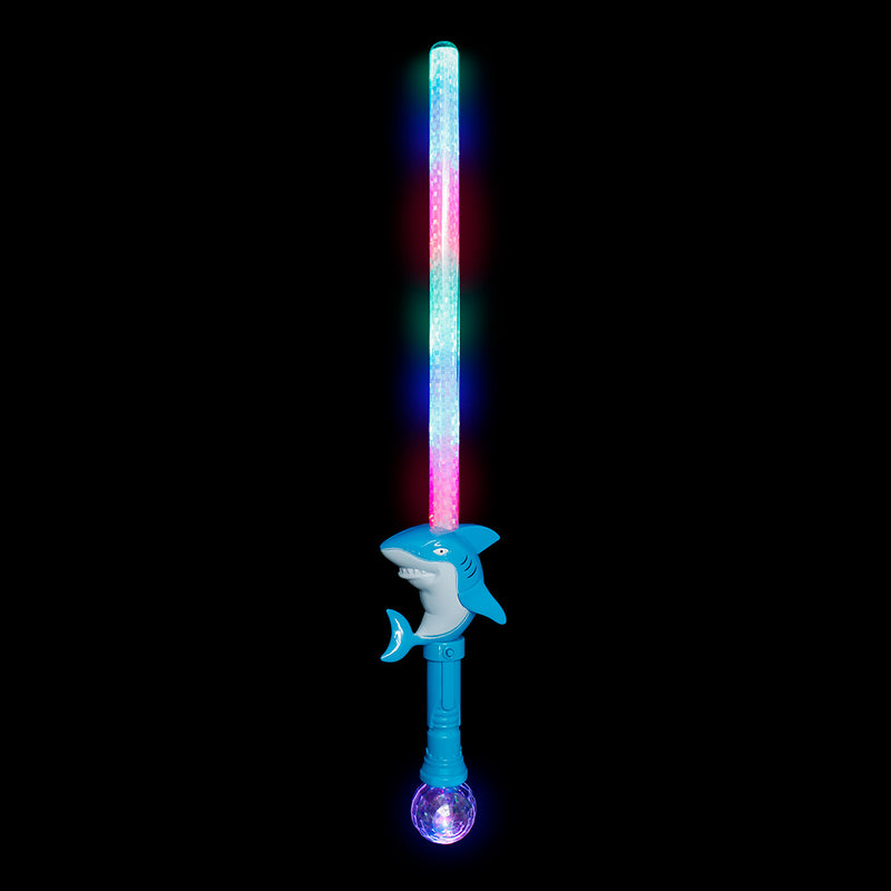 LED Shark Sword With Prism Ball 28"