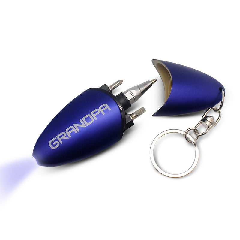 Grandpa Tool Kit Light Keychain