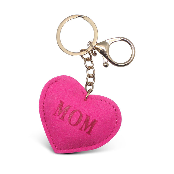 Mom Heart Keychain