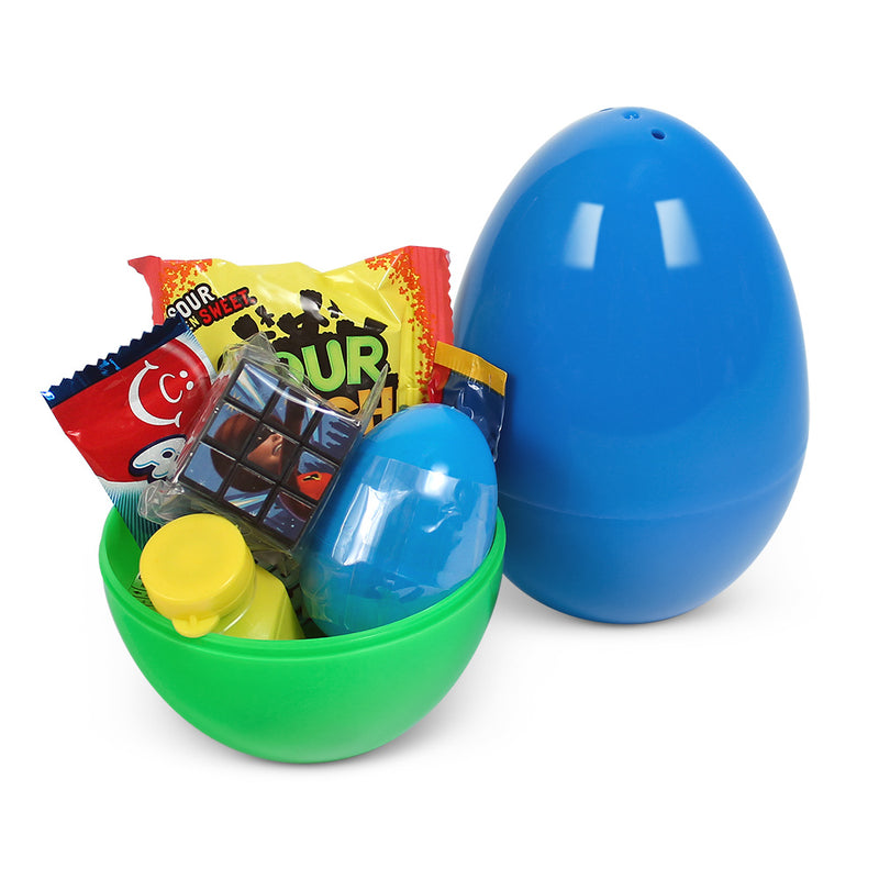 Large Filled Plastic Easter Eggs 5"