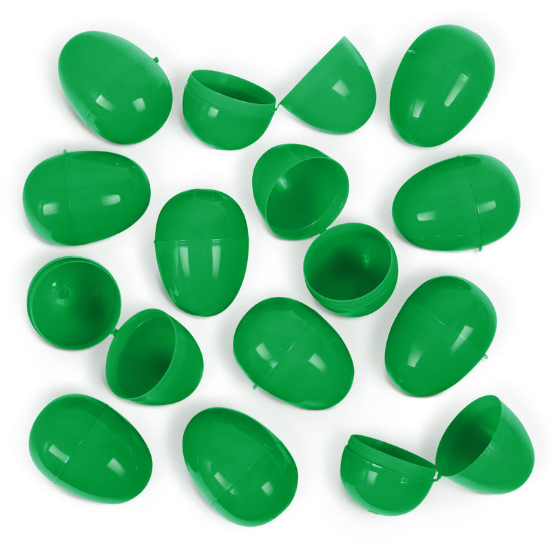 Empty Plastic Easter Eggs 2-1/3" Green (100 PACK)