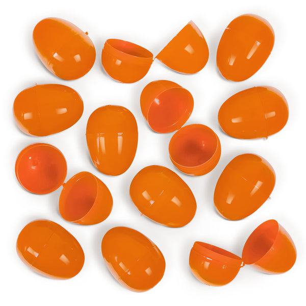 Empty Plastic Easter Eggs 2-1/3" Orange (100 PACK)