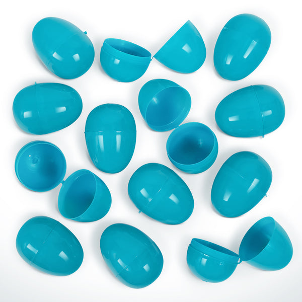 Empty Plastic Easter Eggs 2-1/3" Teal (100 PACK)