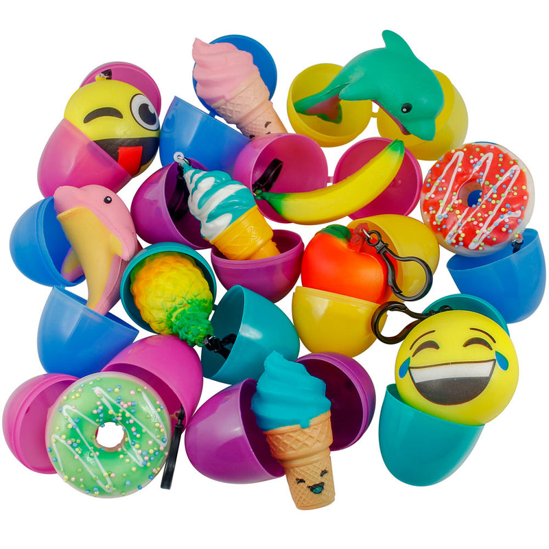 Squishy Toy Filled Easter Eggs 3-1/4" (DZ)