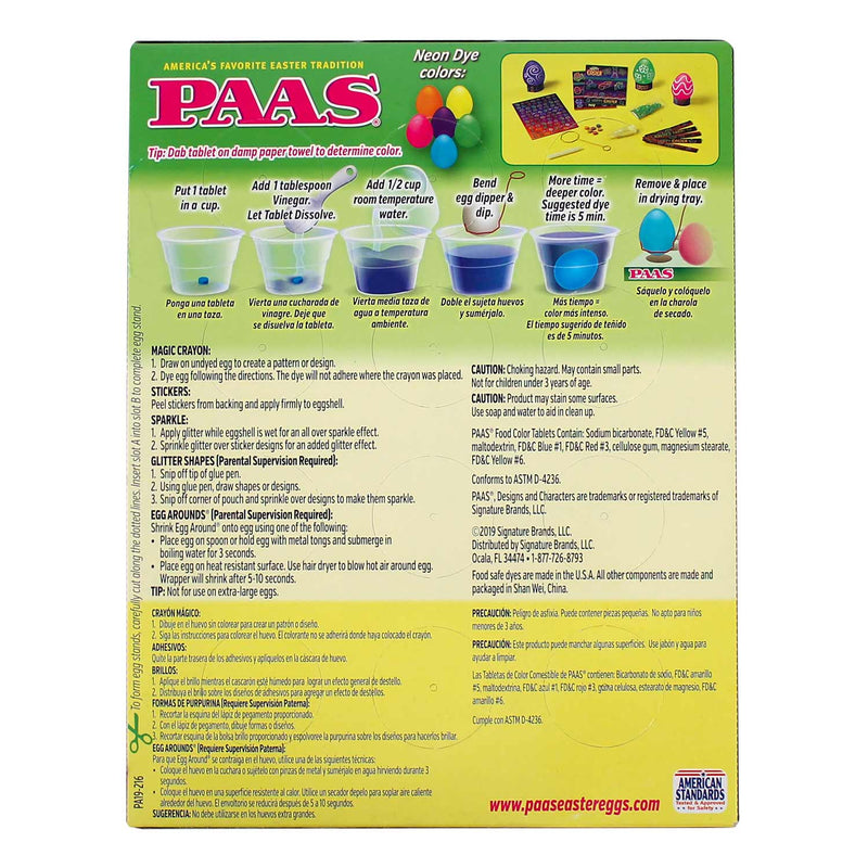 Closeout PAAS Neon Egg Decorating Kit